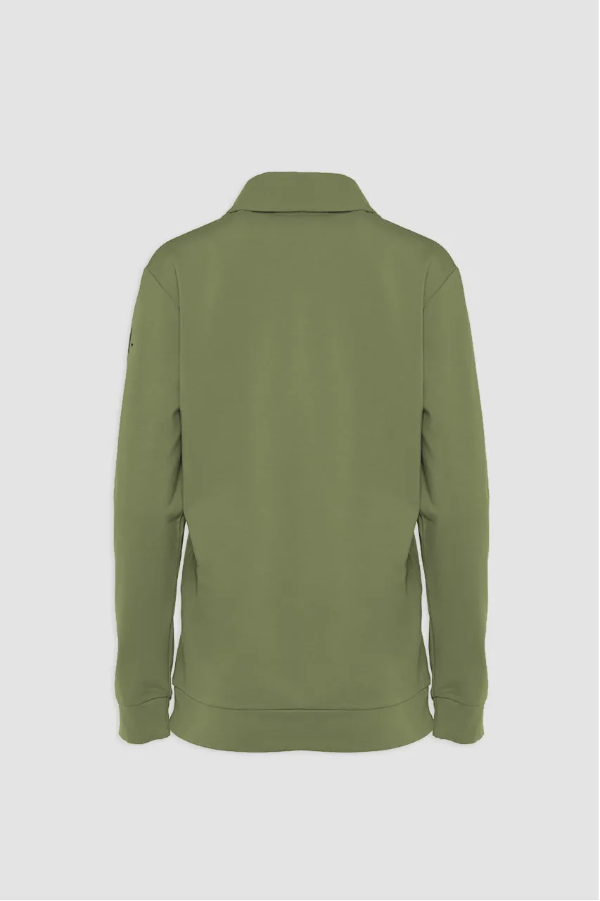 Organic Bamboo Women Cozy Half Zip Slim Fit Jumper