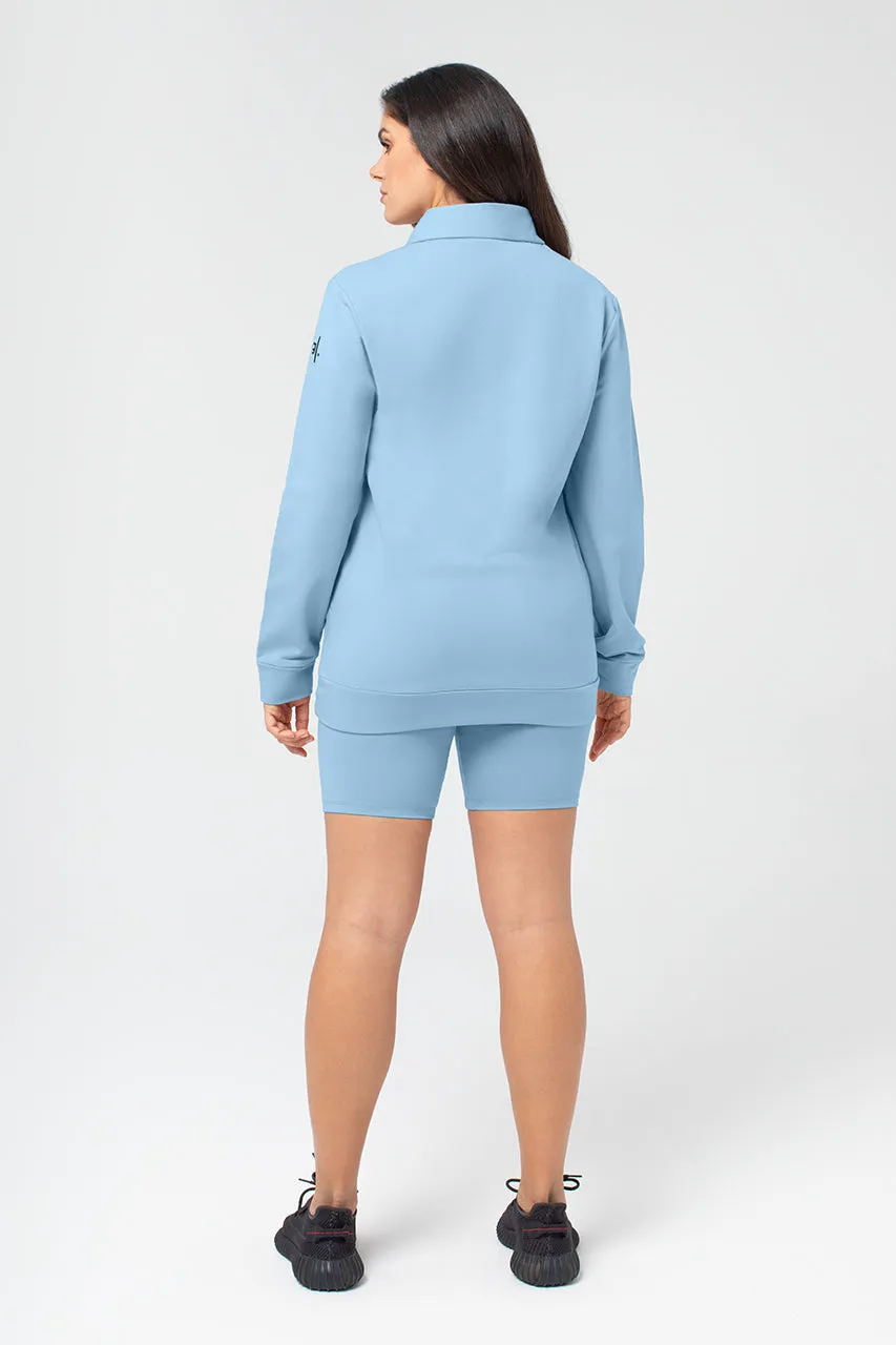 Organic Bamboo Women Cozy Half Zip Slim Fit Jumper