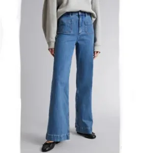 Other‎ Stories Flared Jeans Sz 29 Deep Blue