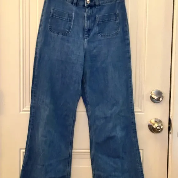 Other‎ Stories Flared Jeans Sz 29 Deep Blue