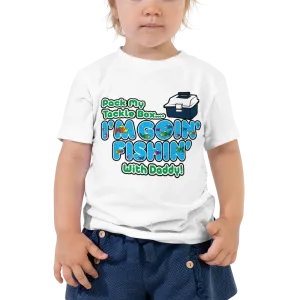 Pack My Tackle Box, 2T-4T Toddler Short Sleeve Tee (Boy-Blue)