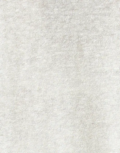 Pancone White Knit Linen Top
