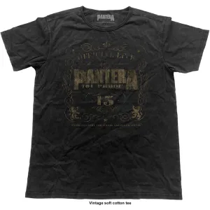 PANTERA UNISEX FASHION TEE: 101% PROOF (VINTAGE FINISH)