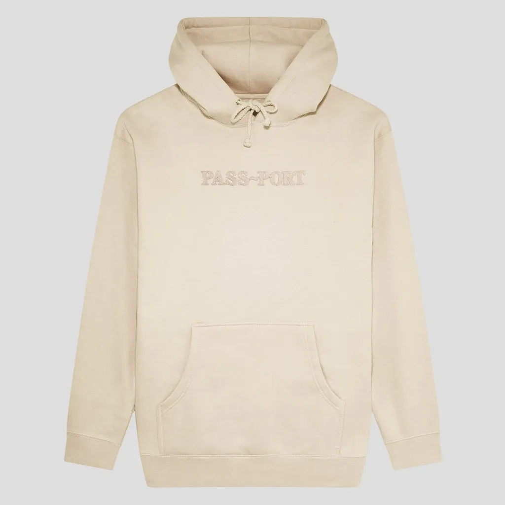 Pass~Port Official Embroidery Hoodie - Bone