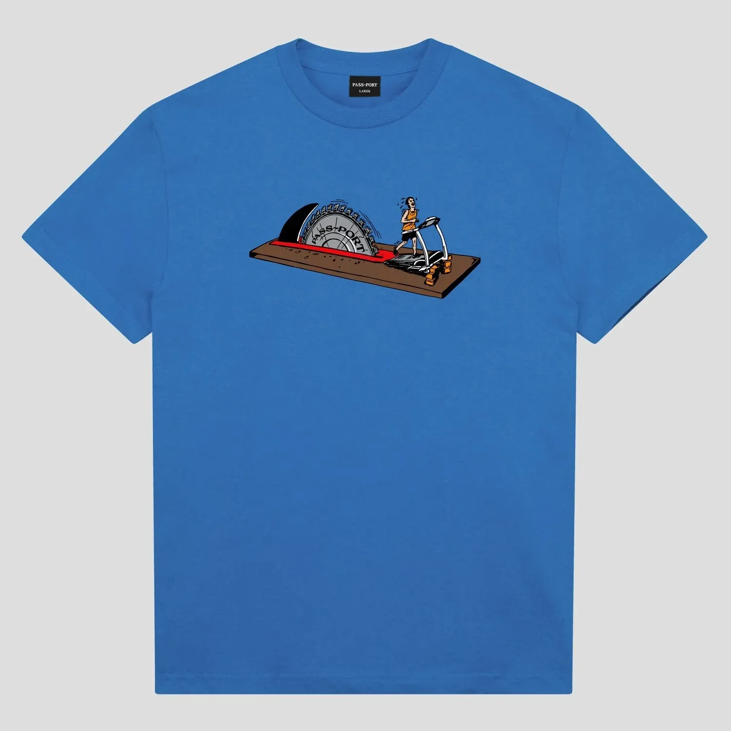 Pass~Port Running Tee- Washed Royal Blue