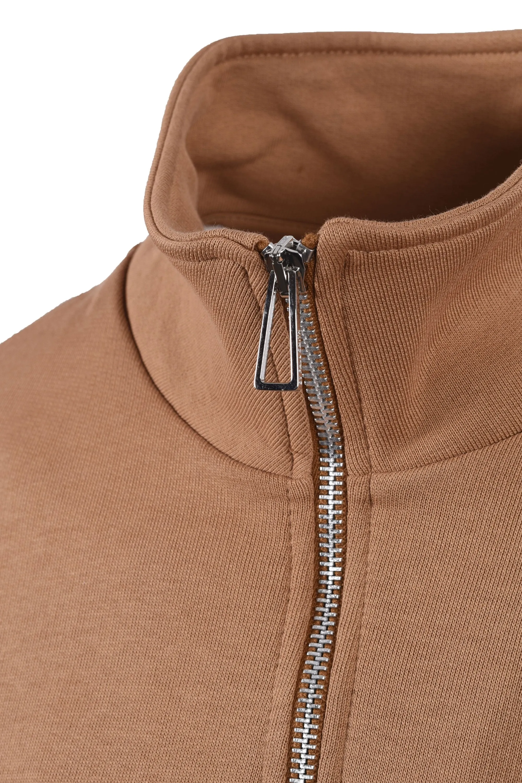 Paul Smith Reg Fit Half Zip Sweatshirt Brown