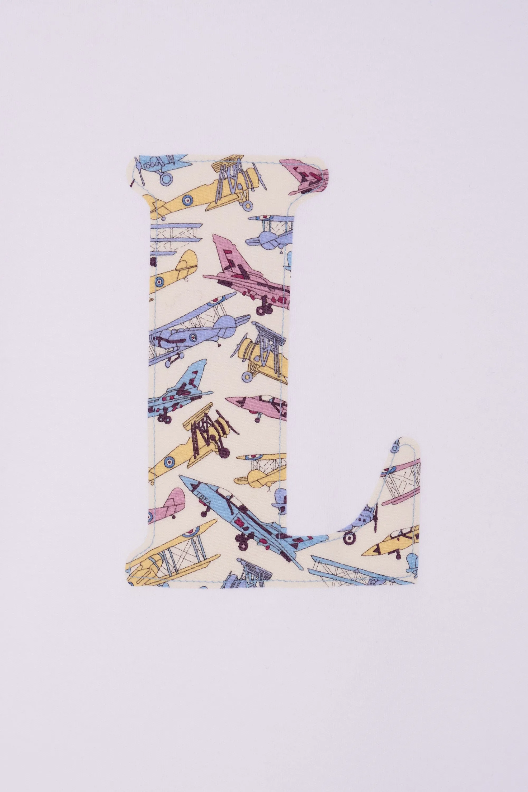 Personalised White T-Shirt in Tom's Jet Liberty Print