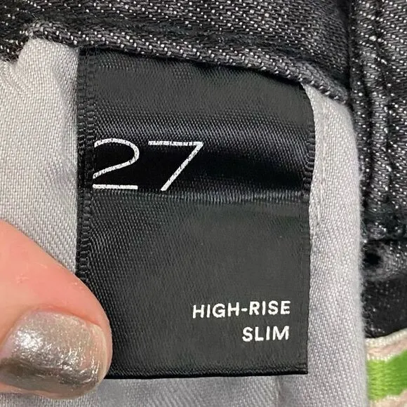 Pilcro &amp; The Letterpress | High Rise Slim Black Rhinestone Jeans Size 27