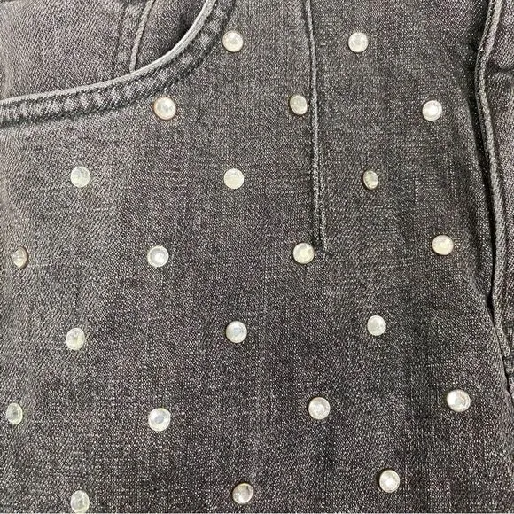 Pilcro &amp; The Letterpress | High Rise Slim Black Rhinestone Jeans Size 27