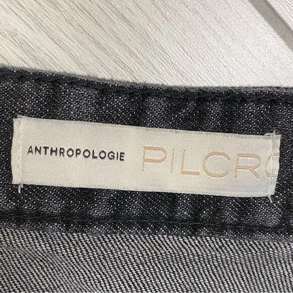 Pilcro &amp; The Letterpress | High Rise Slim Black Rhinestone Jeans Size 27