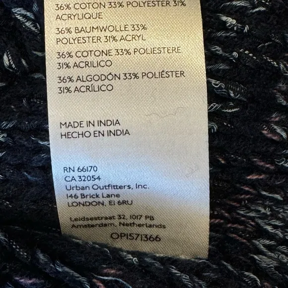 Pilcro Anthropologie Mega Henley Sweater 3X Chunky Knit Boxy Blue