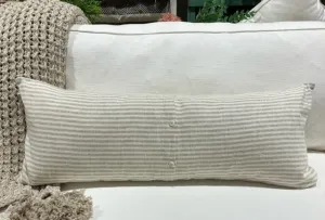Pillow - Linen Cream & Natural Stripe