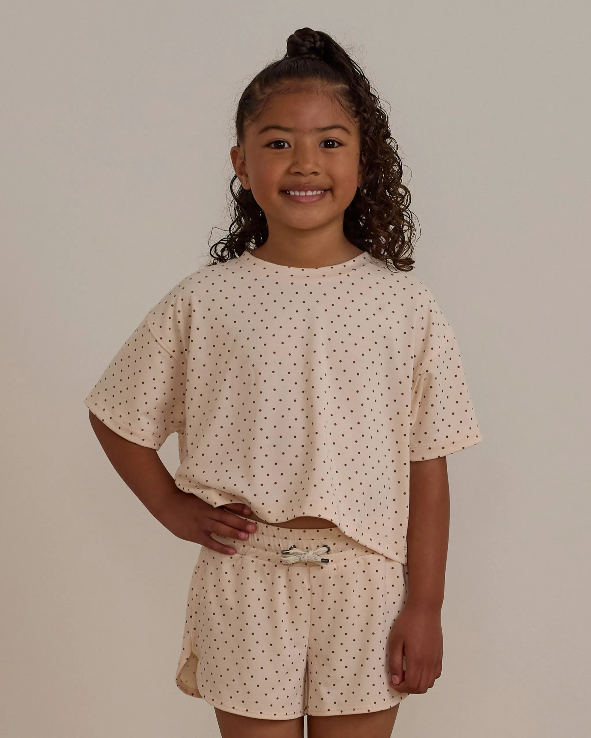 Play by Rylee & Cru Tech Crop Tee - Shell