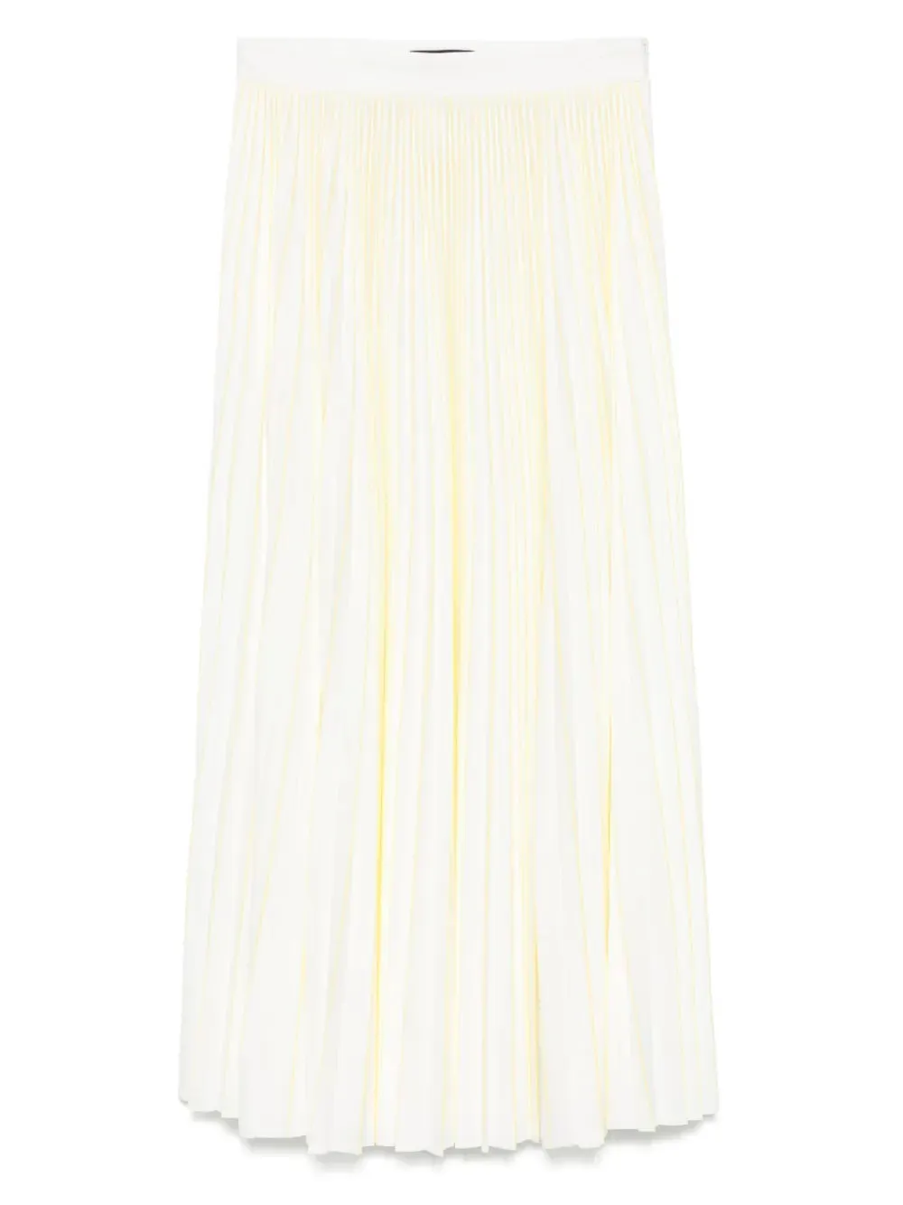 PLEATED JERSEY FLARED SKIRT WITH FADING PRINT