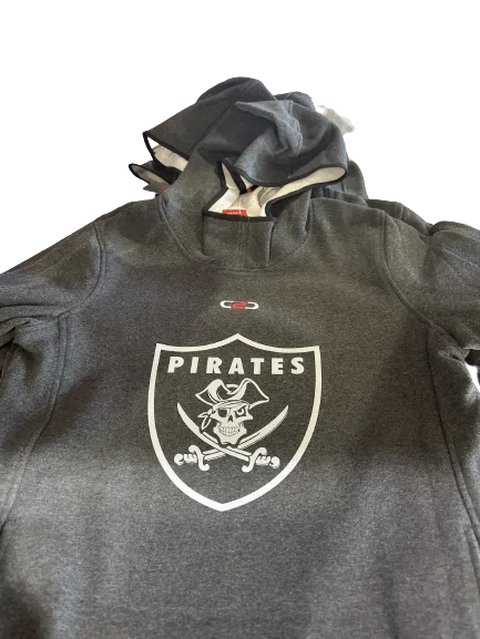 Port Macquarie Pirates Stock Cotton Fleece Hoodie Dark Grey Marle