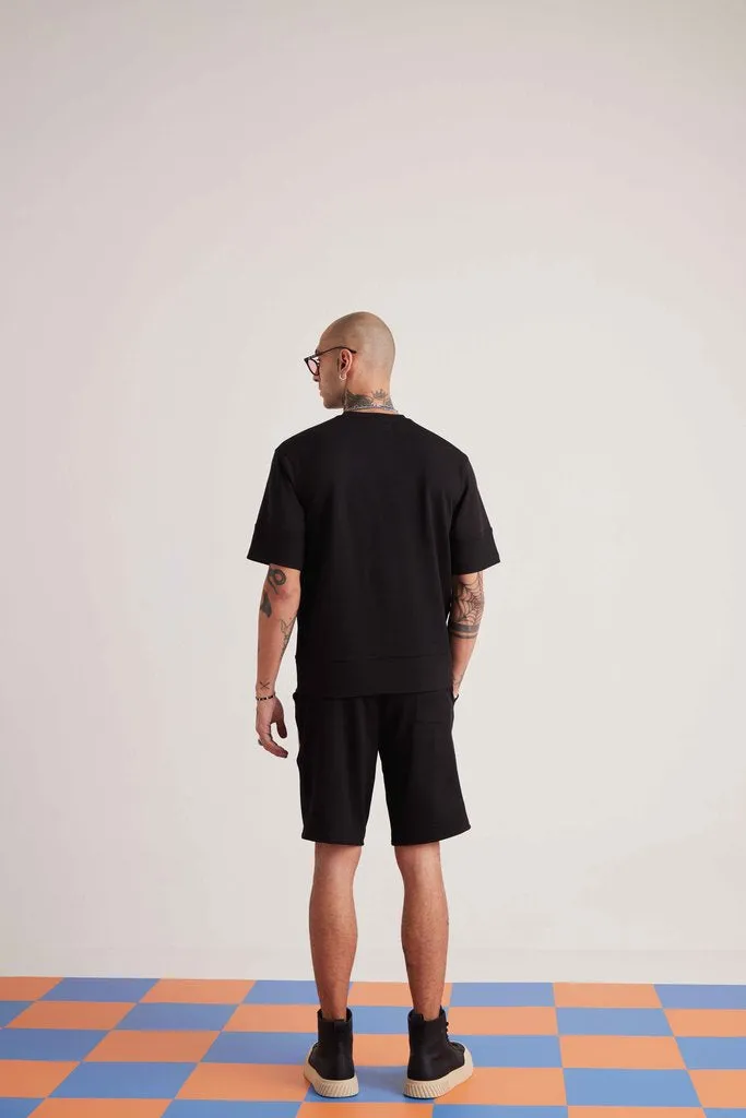 Power Waffle Tee - Black