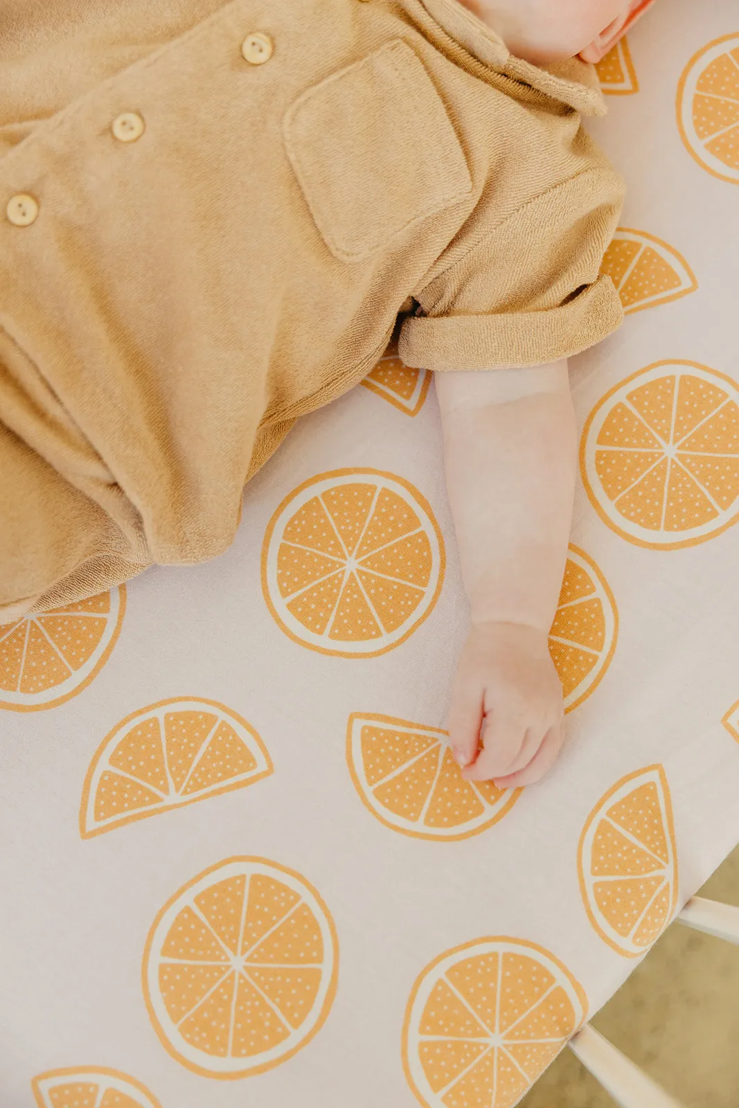 Premium Knit Fitted Crib Sheet - Cutie