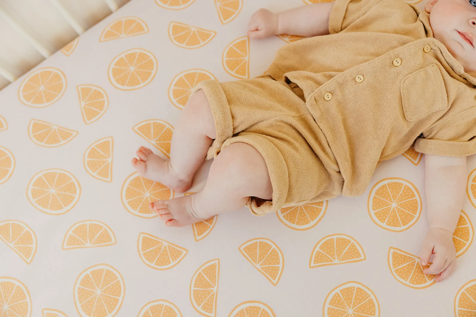 Premium Knit Fitted Crib Sheet - Cutie