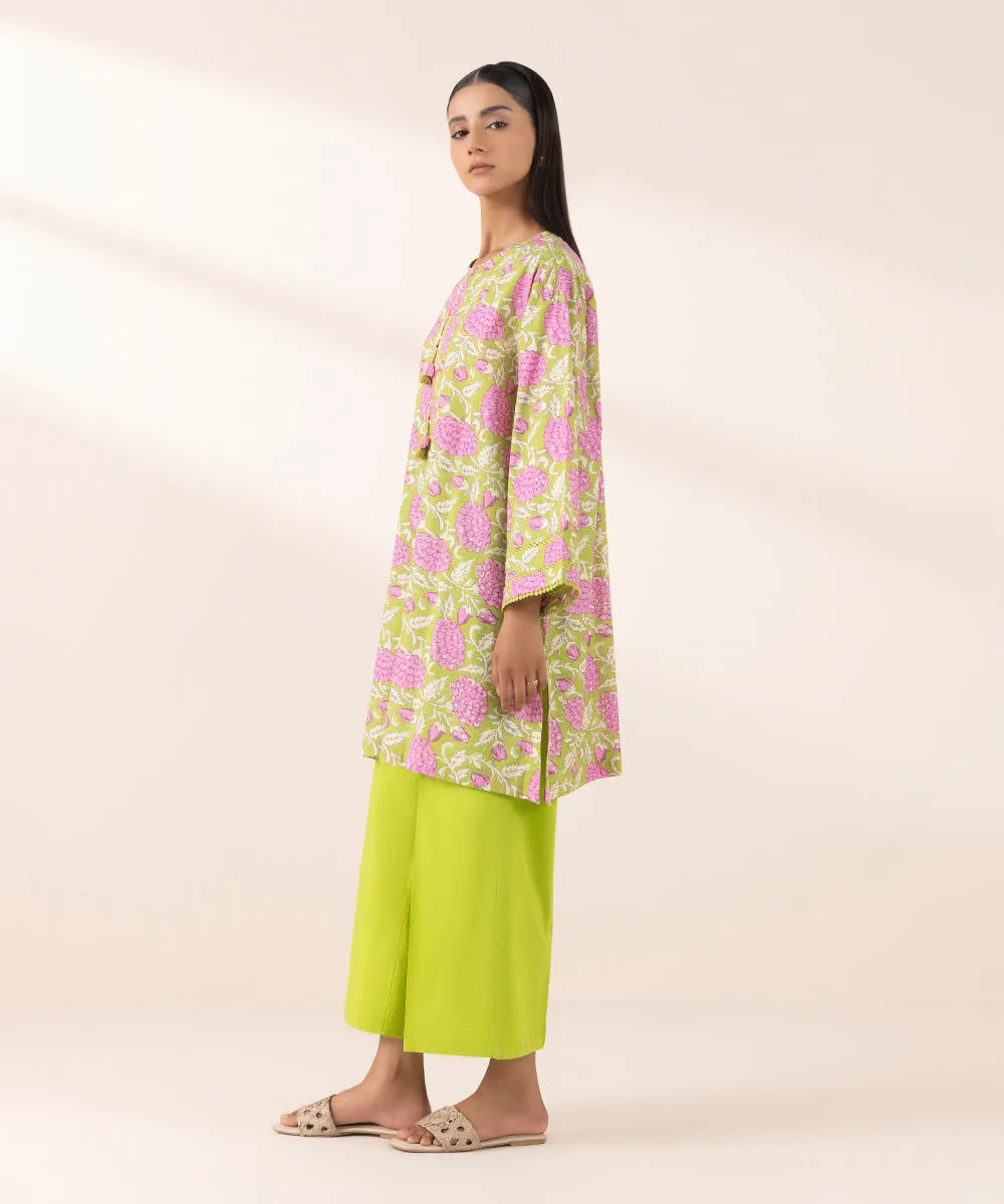 Printed Crosshatch Shirt