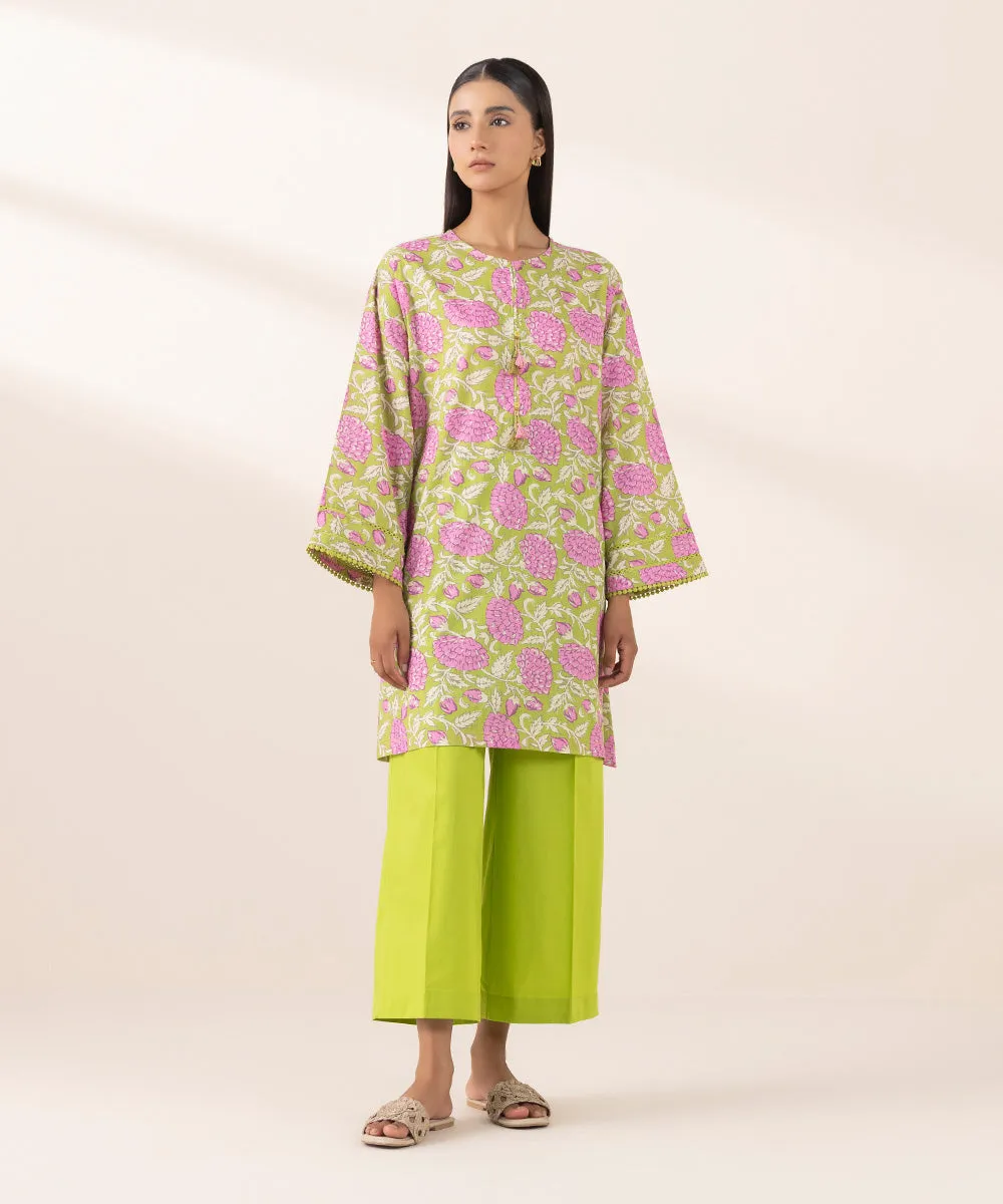 Printed Crosshatch Shirt