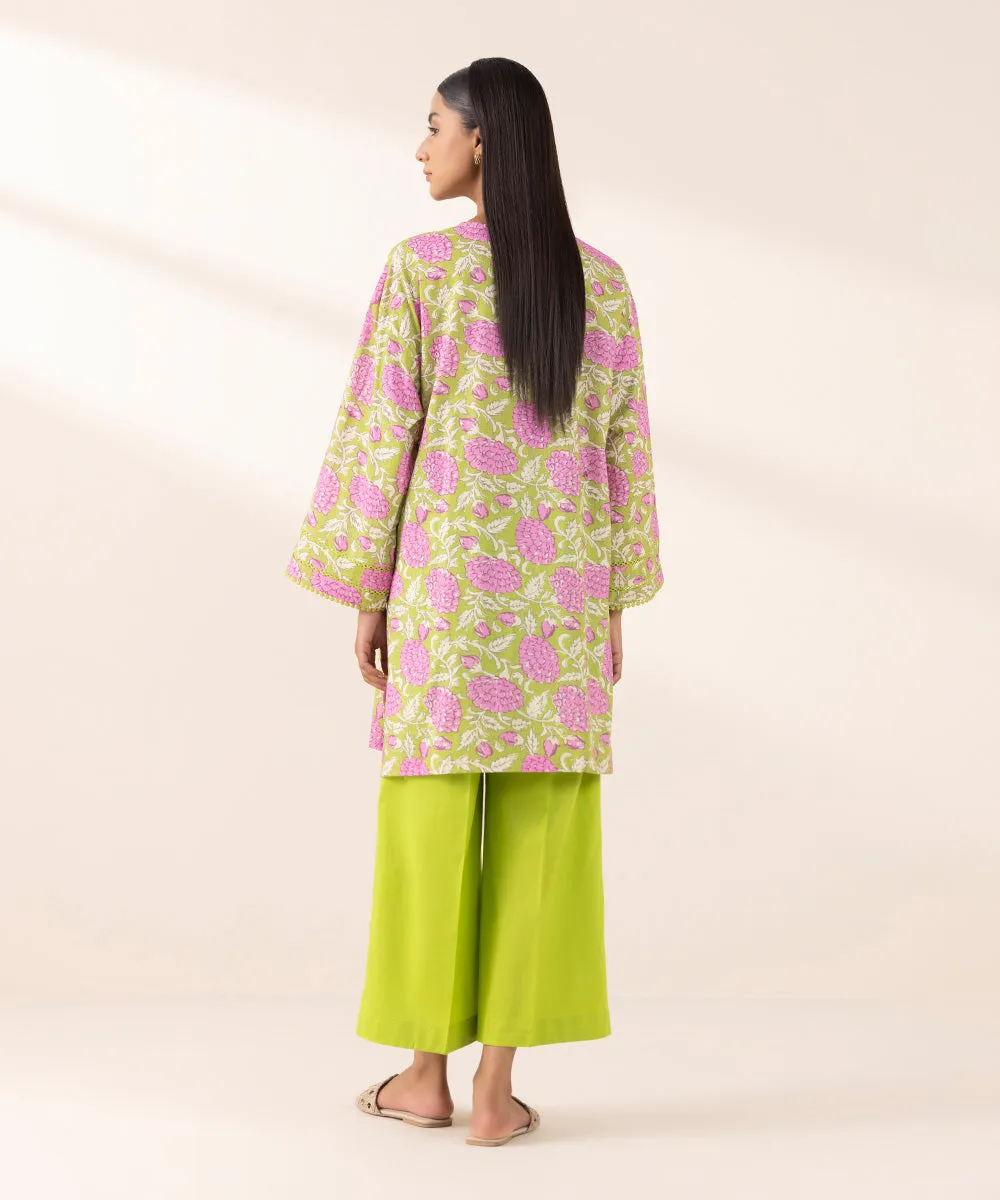 Printed Crosshatch Shirt