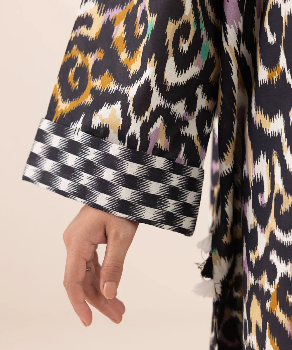 Printed Crosshatch Shirt