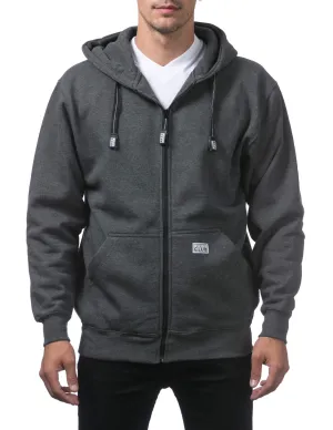 Pro Club Heavyweight Full Zip Fleece Hoodie - CHARCOAL