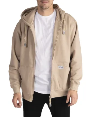 Pro Club Heavyweight Full Zip Fleece Hoodie - KHAKI