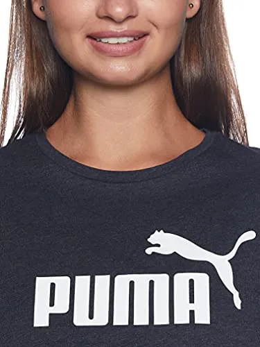 Puma Women's Printed Regular Tee (58677407_Dark Gray Heather XS UK)