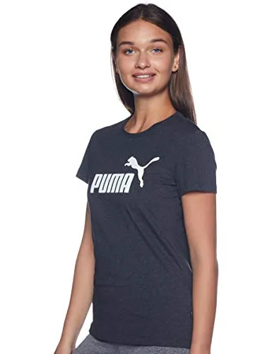 Puma Women's Printed Regular Tee (58677407_Dark Gray Heather XS UK)