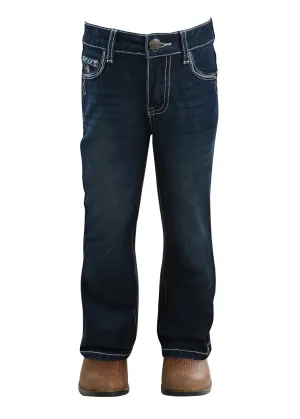 Pure Western Girls (Kids) Rhian Boot Cut Jean - Darkest Night