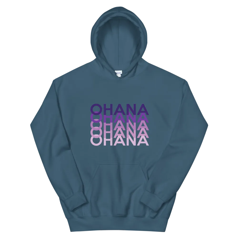 Purple Ohana Repeat *ADULT HOODIE*