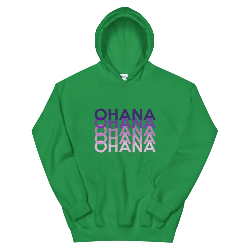 Purple Ohana Repeat *ADULT HOODIE*