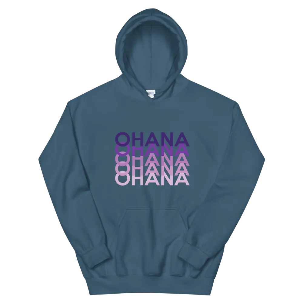 Purple Ohana Repeat *ADULT HOODIE*