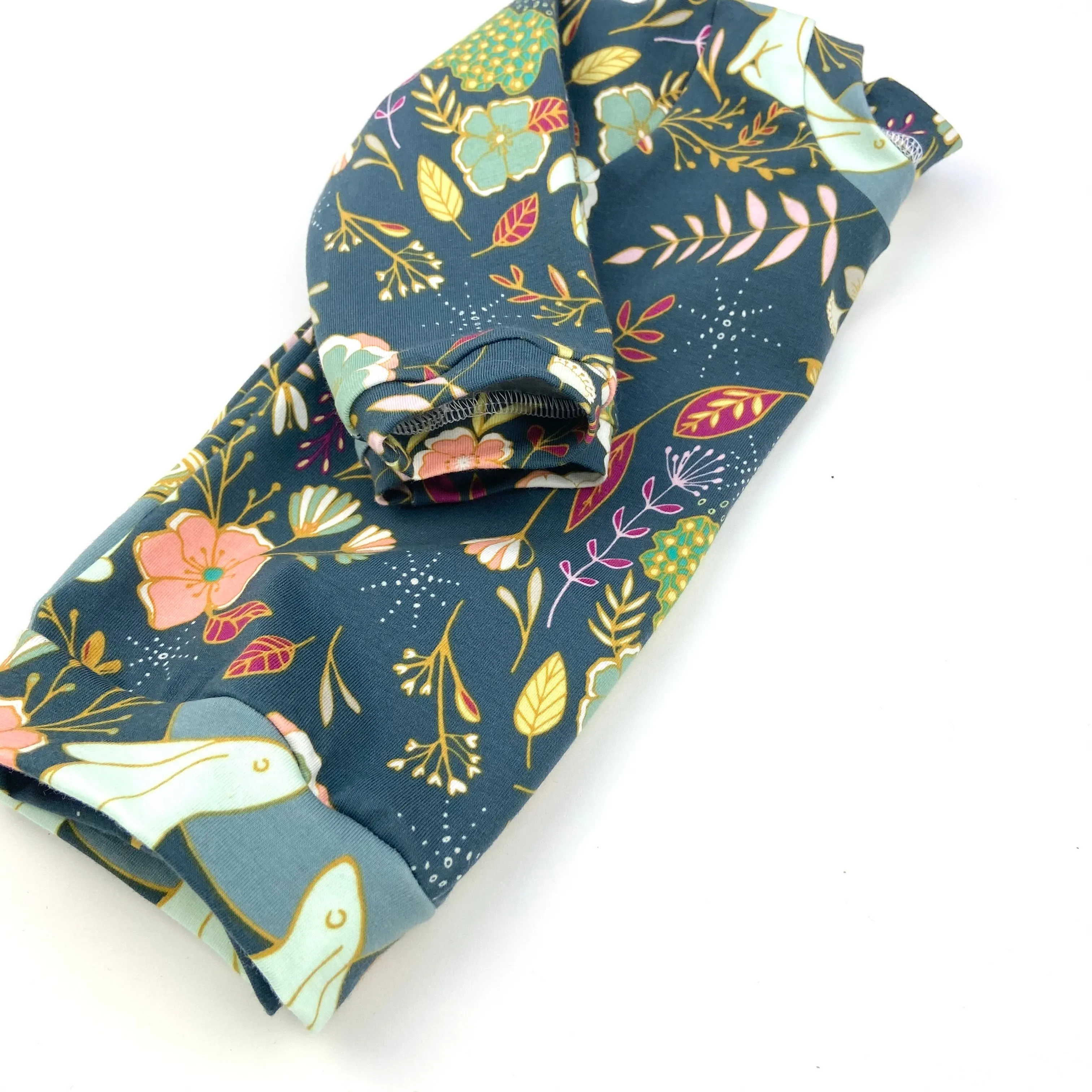 Rabbit Floral T-Shirt - Long or Short Sleeve
