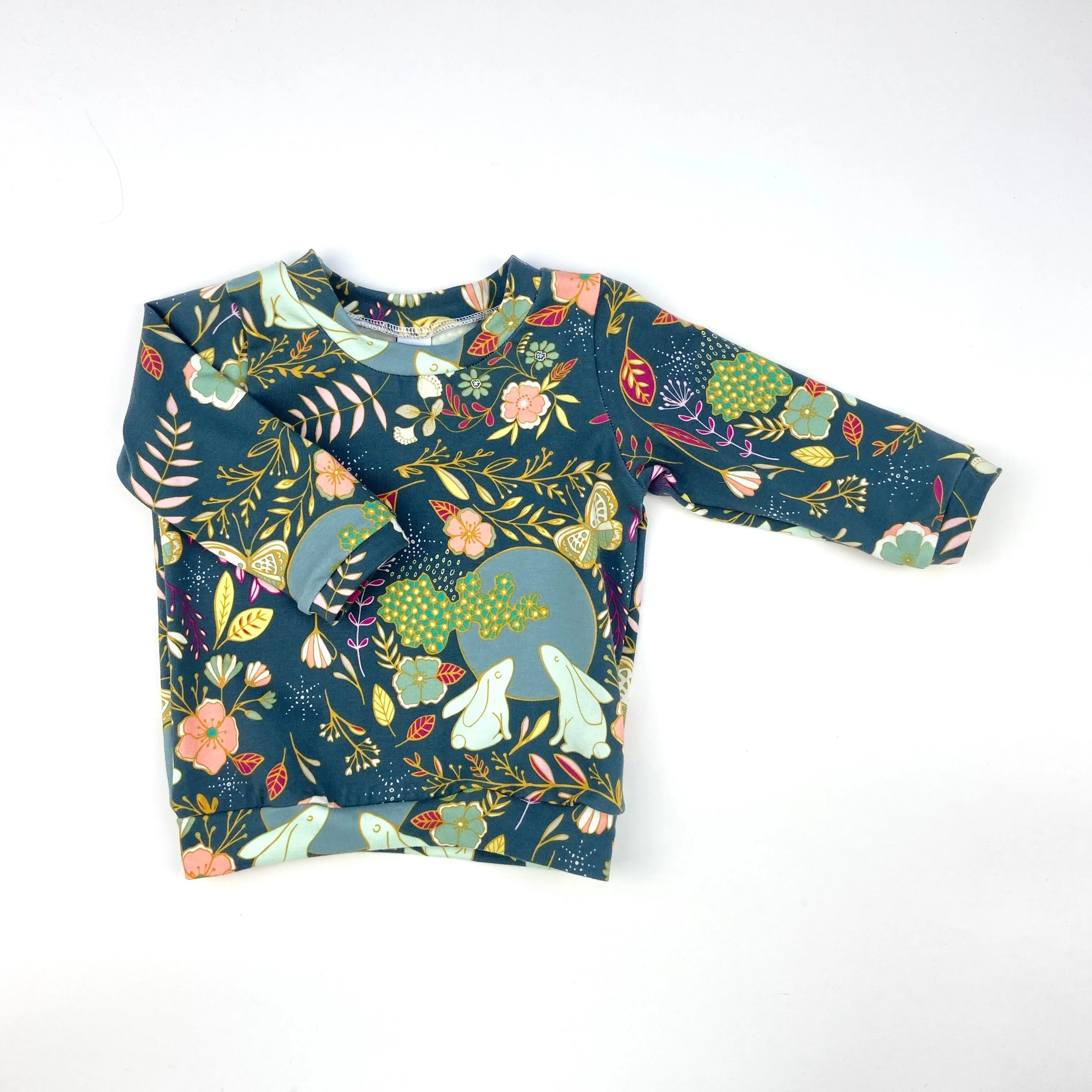 Rabbit Floral T-Shirt - Long or Short Sleeve