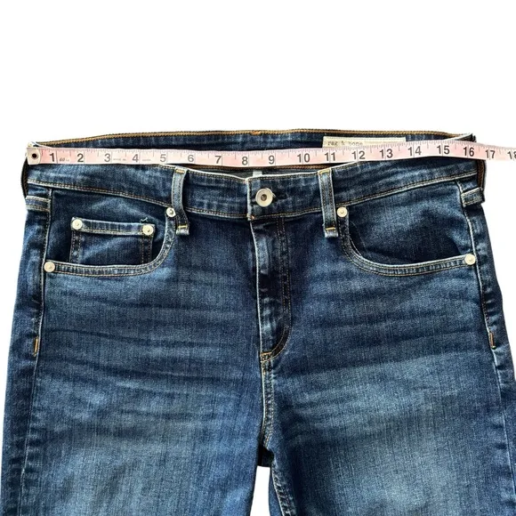 Rag &amp; Bone Cate Mid-rise Ankle Skinny Jeans 32