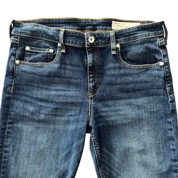 Rag &amp; Bone Cate Mid-rise Ankle Skinny Jeans 32