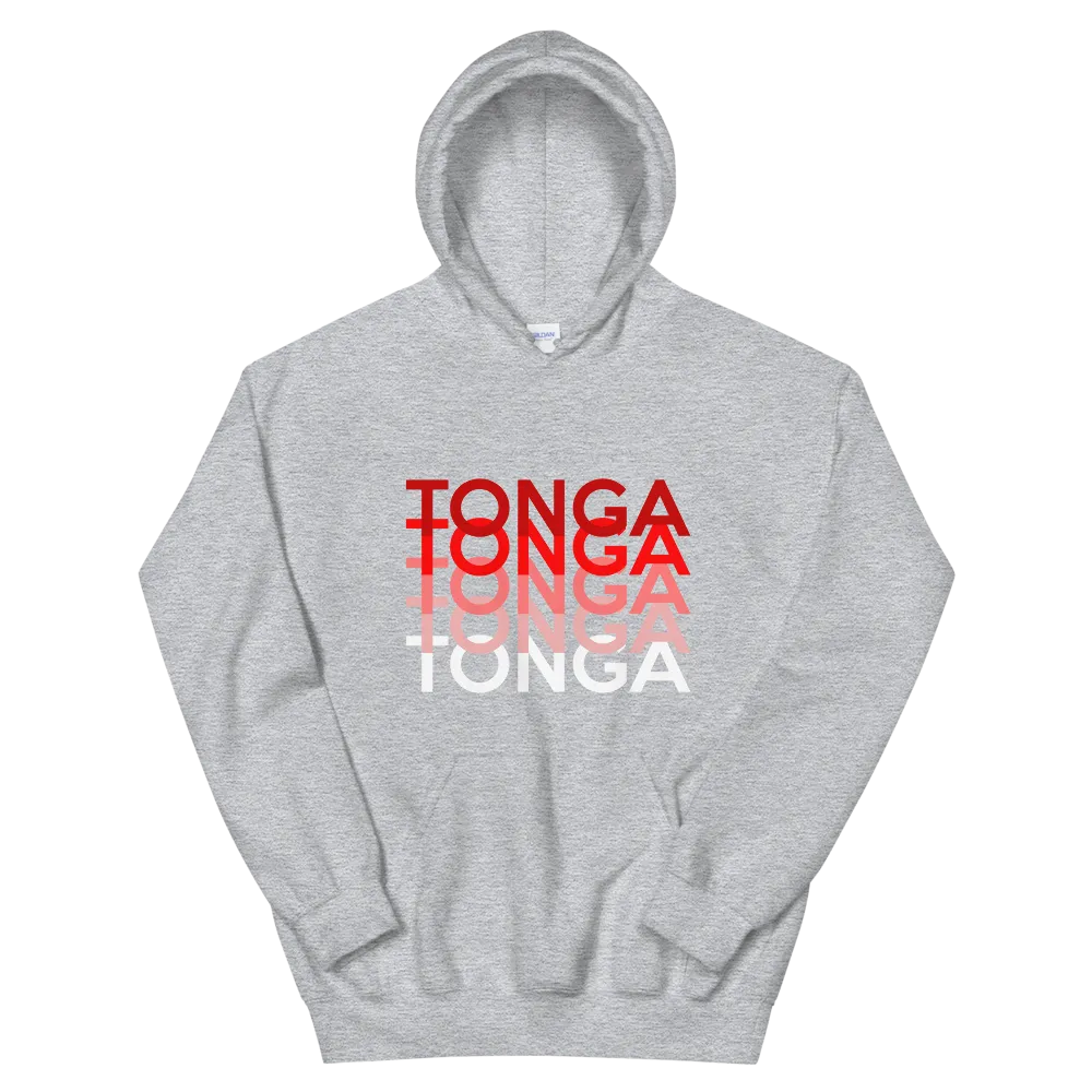 Red and White Tonga Repeat *ADULT HOODIE*