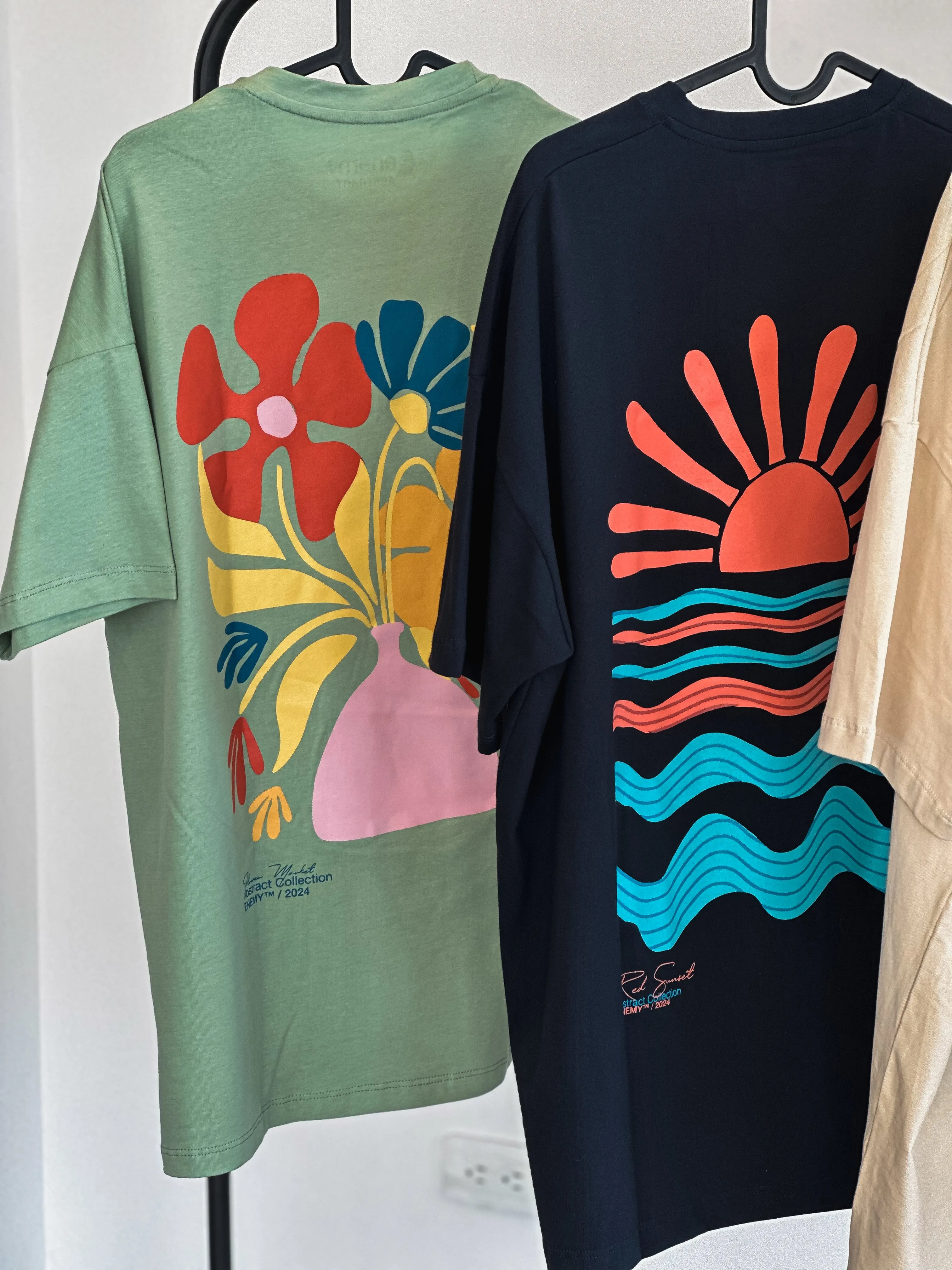 Red Sunset Navy Blue T-shirt