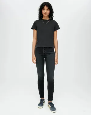 Re/Done HANES CLASSIC TEE Washed Black