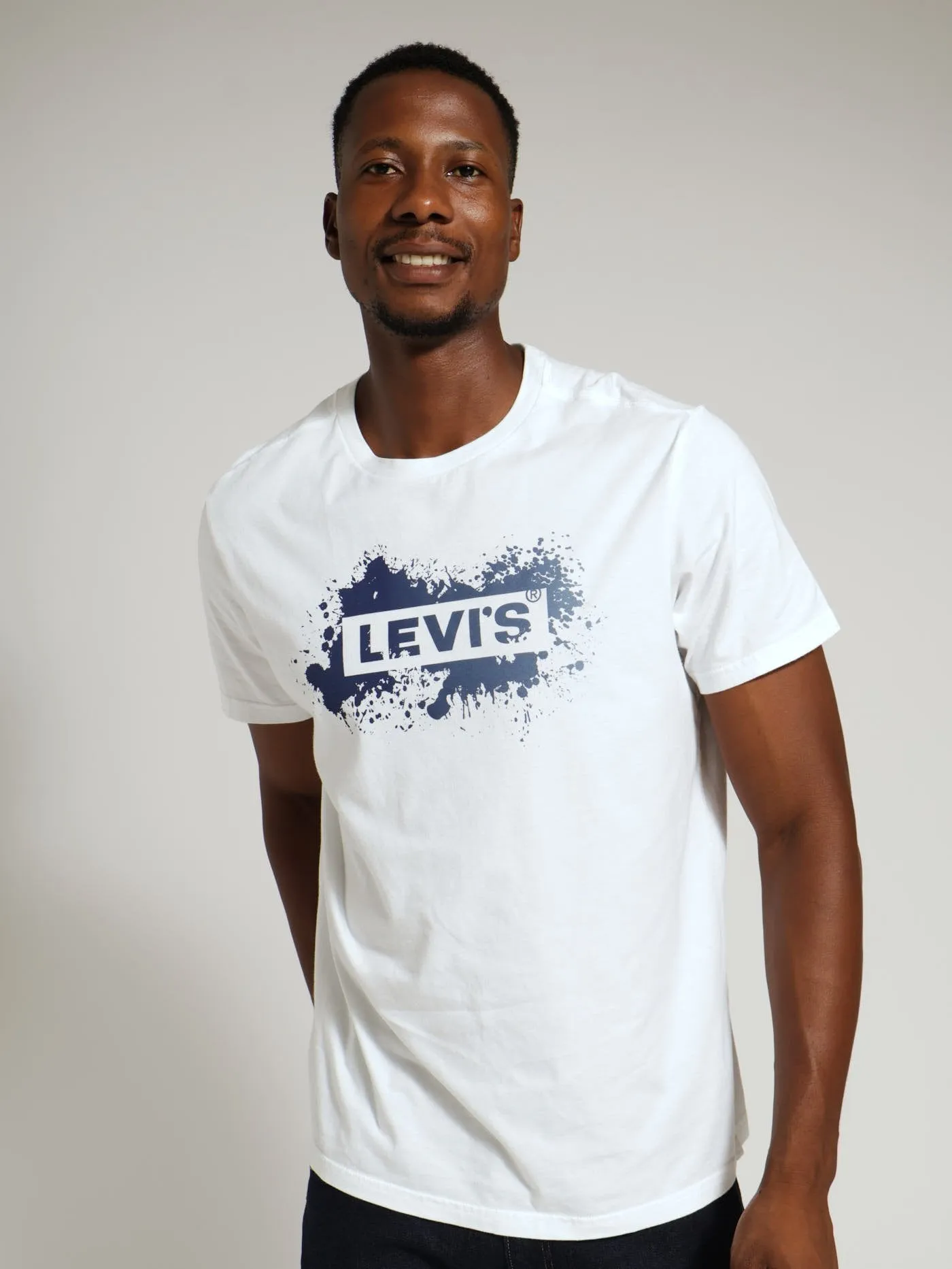 Relaxed Baby Tab Tee - White