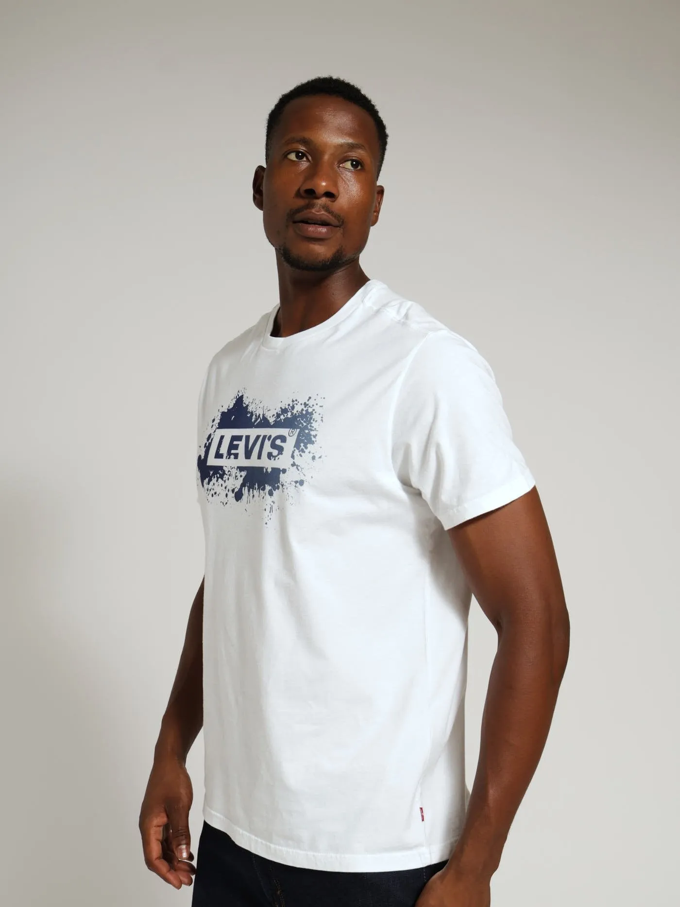 Relaxed Baby Tab Tee - White