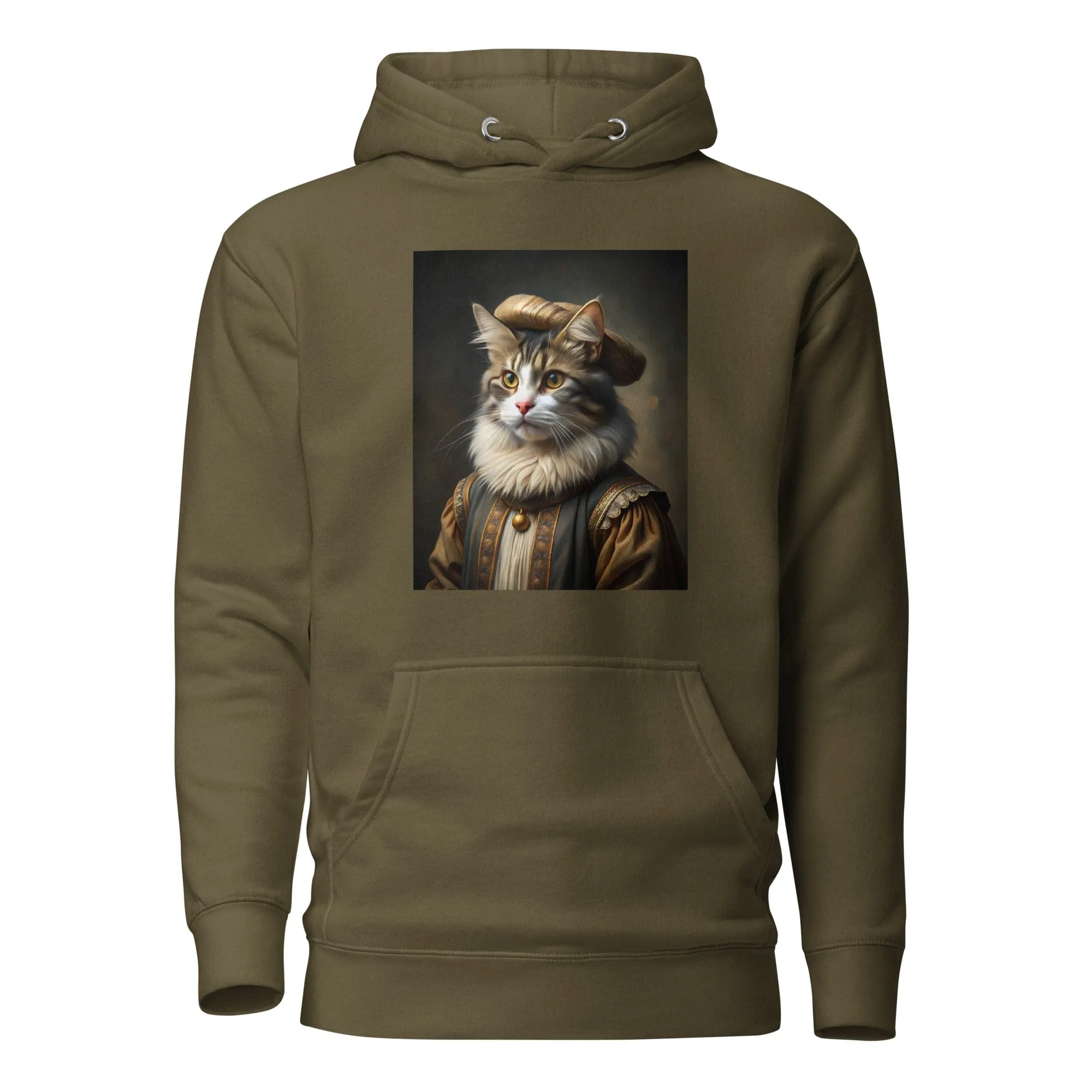 Rembrandt Funny Cat painting Unisex Hoodie