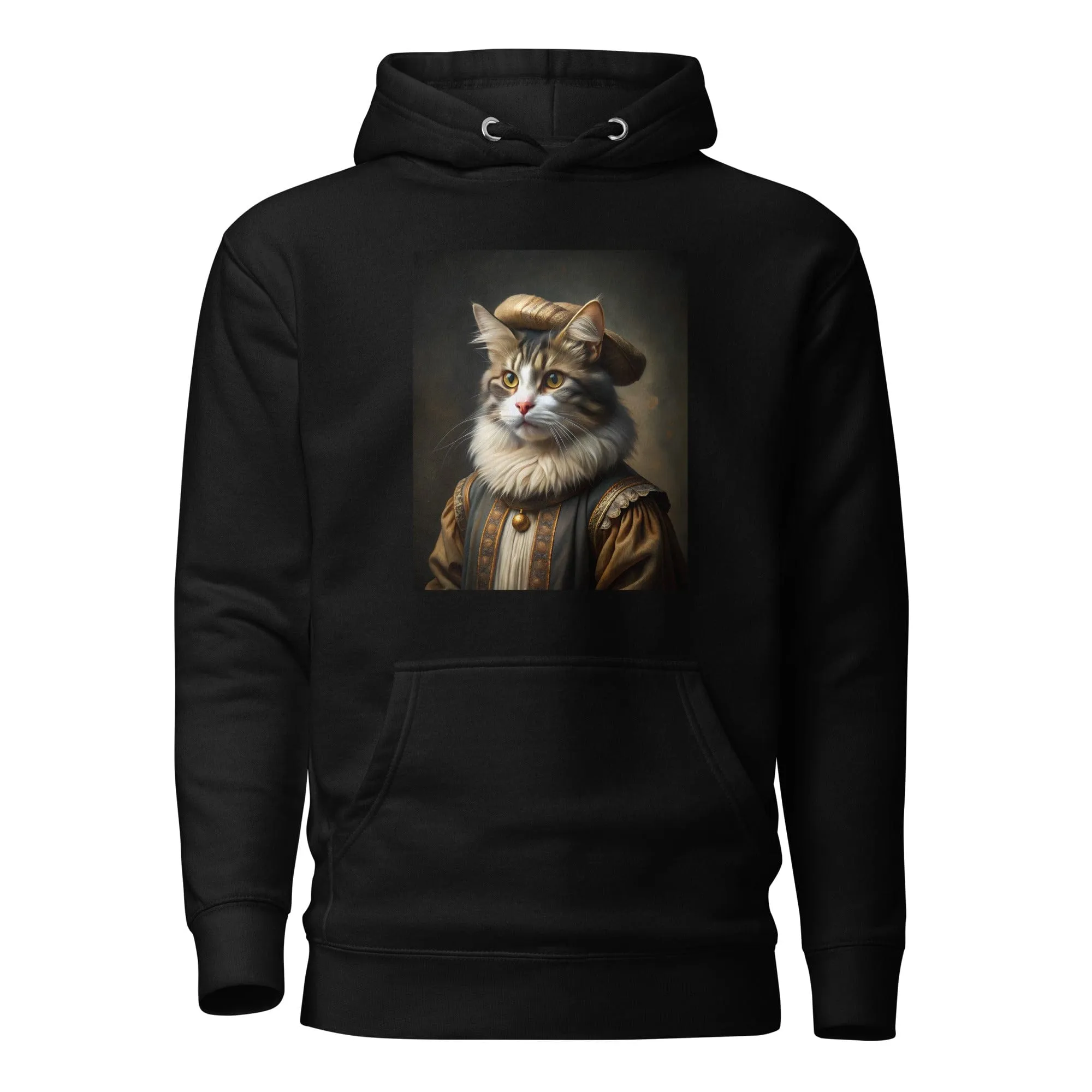 Rembrandt Funny Cat painting Unisex Hoodie