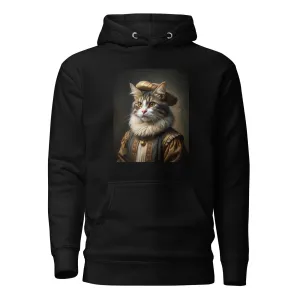 Rembrandt Funny Cat painting Unisex Hoodie
