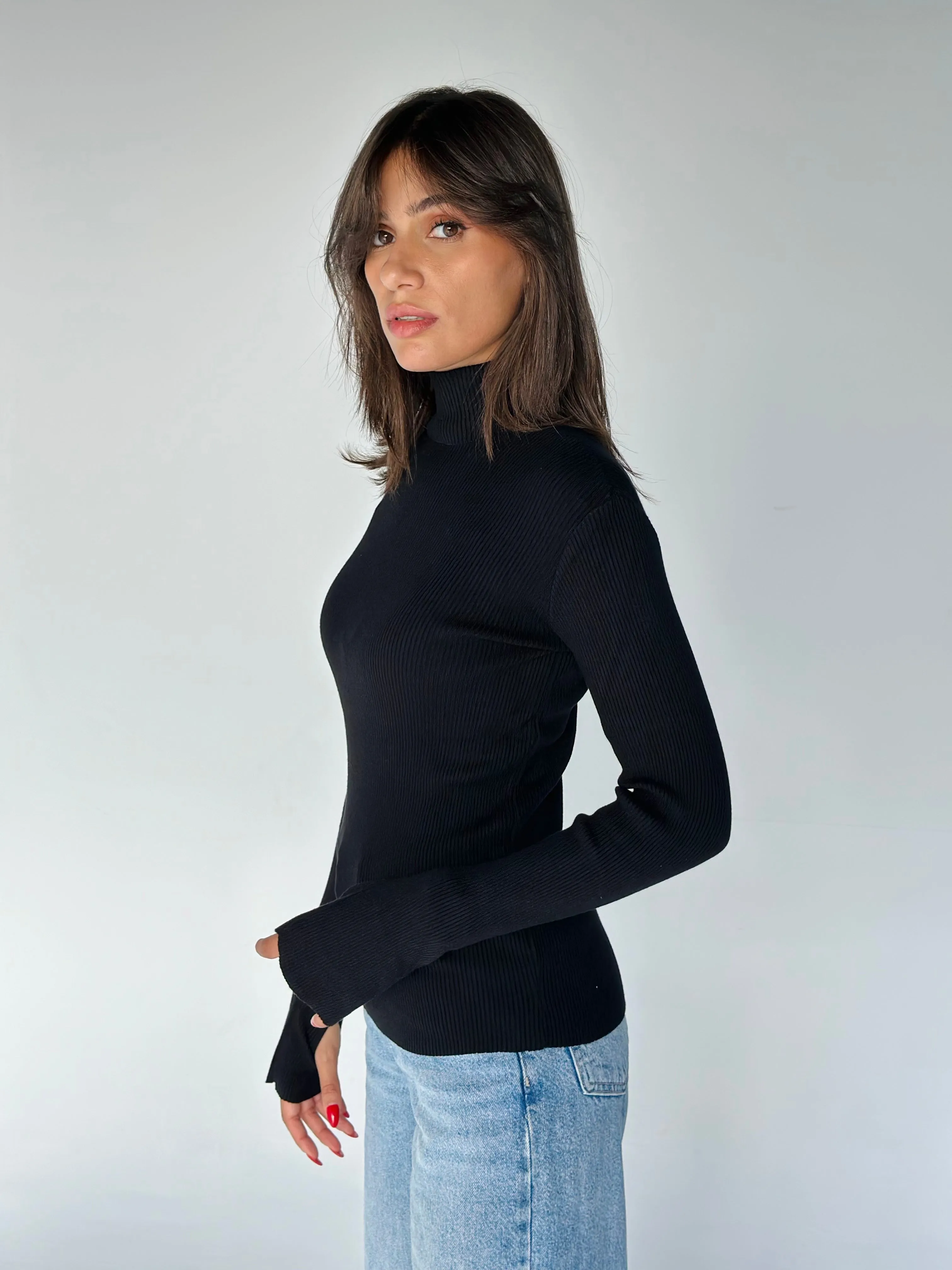 Ribbed Knit Sweater