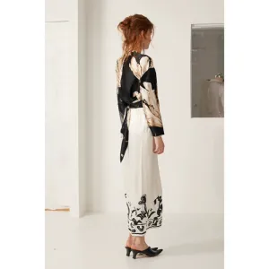 Rimless High Waist Midi Skirt