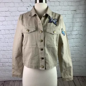 ROMEO   Juliet couture khaki butterfly jacket small