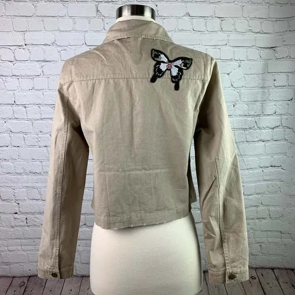 ROMEO   Juliet couture khaki butterfly jacket small